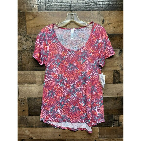NWT Lula Roe Women's Classic T Geometric T-Shirt‎ Size X-Small - Picture 1 of 5